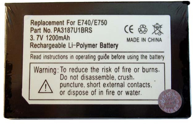  TOSHIBA PocketPC  e740/e750 [PA3187], 1200 mAh iSmartDIGI