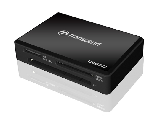 Устройство чтения-записи карт памяти (ридер) USB 3.0, F8 черный корпус Transcend Устройство чтения-записи карт памяти (ридер) USB 3.0, F8 черный корпус Transcend