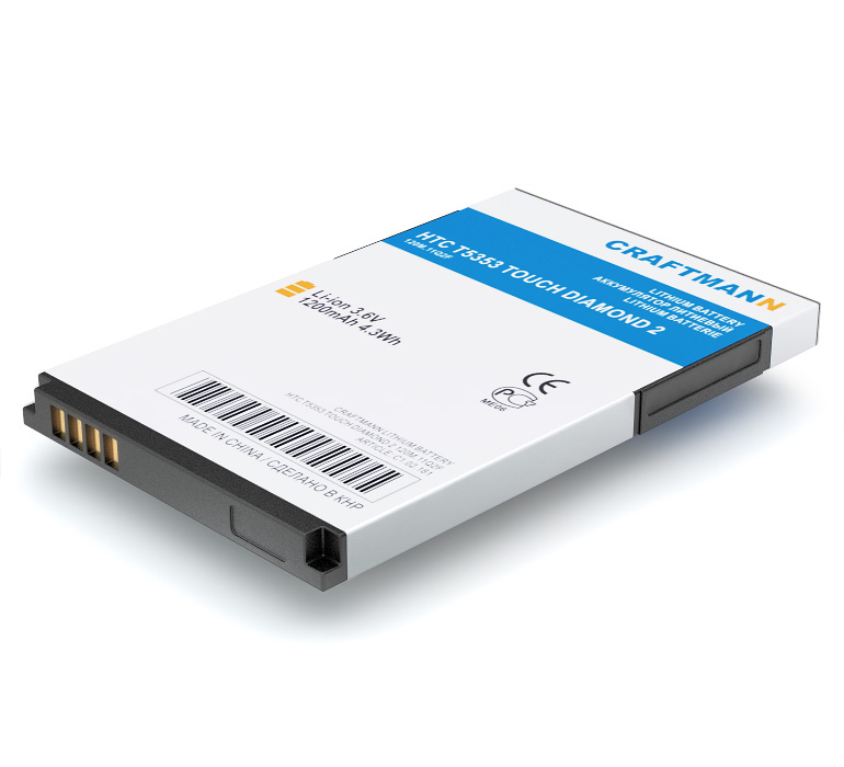  HTC T5353 TOUCH DIAMOND 2  [TOPA160(BA S360)], 1200 mAh CRAFTMANN