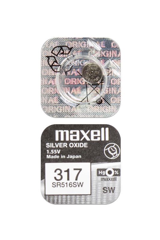   - SR516SW/317/SR62, MAXELL