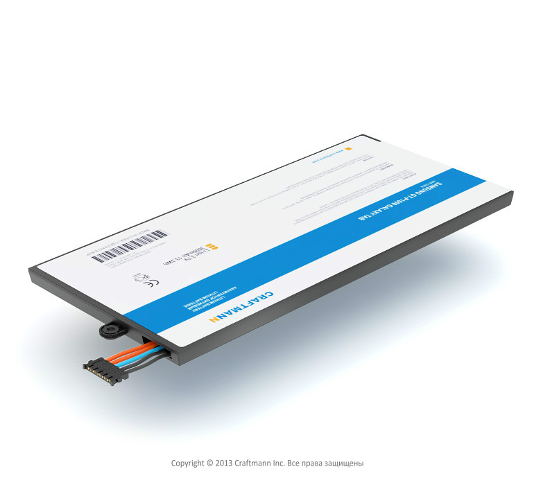    SAMSUNG GT-P1000 (GALAXY TAB) [SP4960C3A], 4000 mAh CRAFTMANN