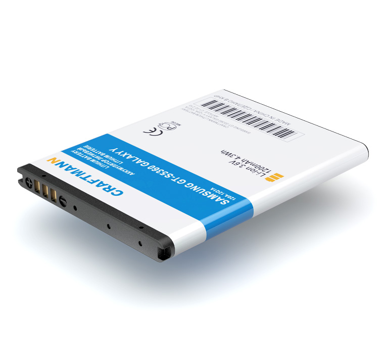   SAMSUNG GT-S5360 GALAXY  Y [EB454357VU], 1200 mAh CRAFTMANN