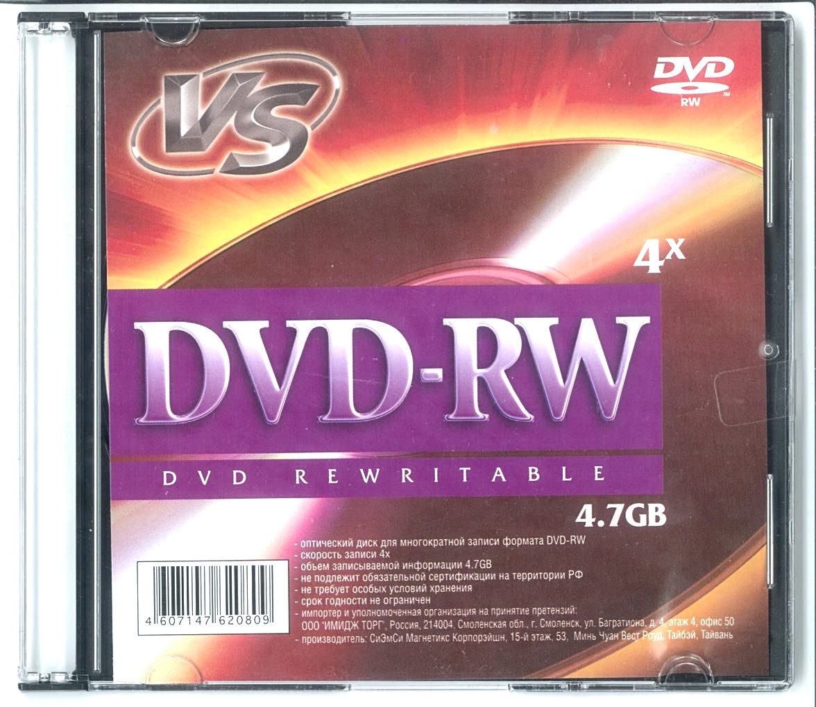 DVD-RW  VS 4 4.7 , SlimBox