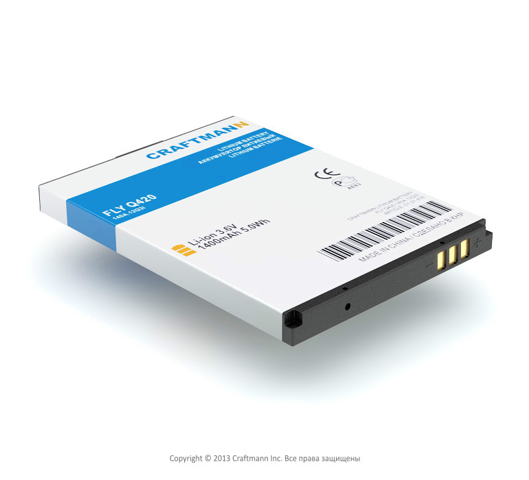   FLY Q420 [BL4219], 1400  mAh CRAFTMANN
