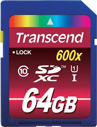 Карта памяти SDXC / Secure Digital eXtended Capacity 64 Гб Transcend Сlass 10  UHS-1 ''600x'' Ultimate