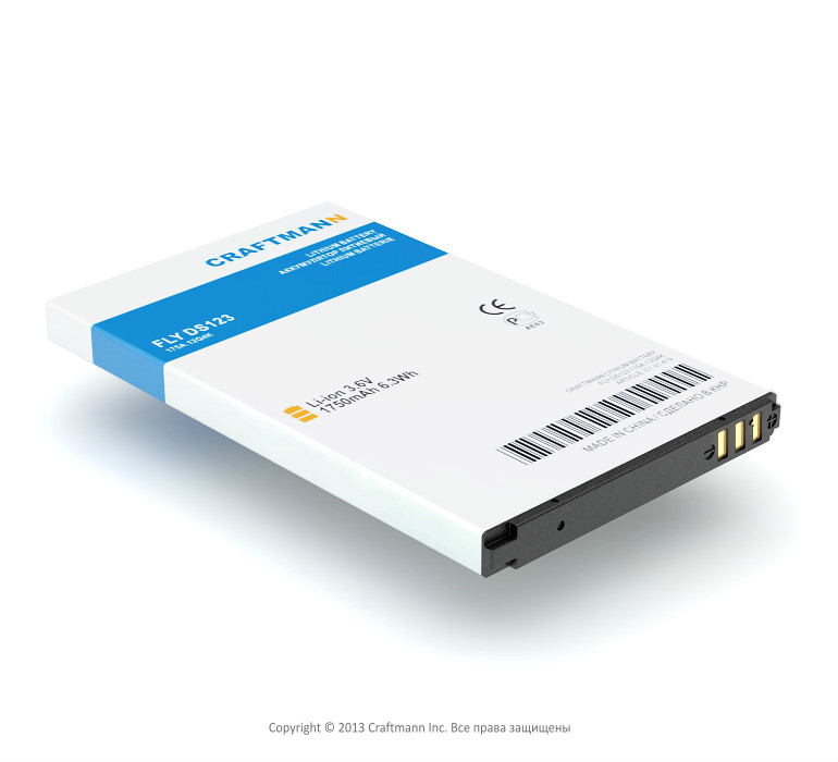 FLY DS123 [BL4007], 1750 mAh  CRAFTMANN