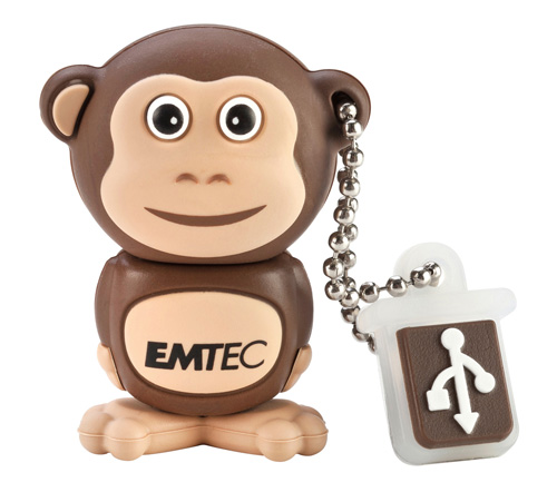 Флэш-диск 8 Gb EMTEC ''Обезьяна'' Флэш-диск 8 Gb EMTEC ''Обезьяна''