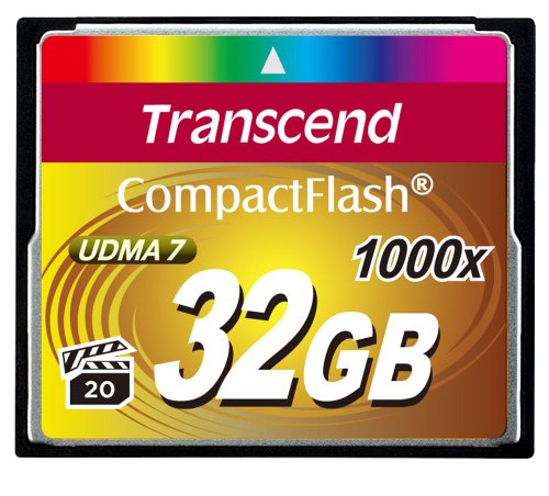 Карта памяти CompactFlash 32.0 Гб, TRANSCEND 1000x