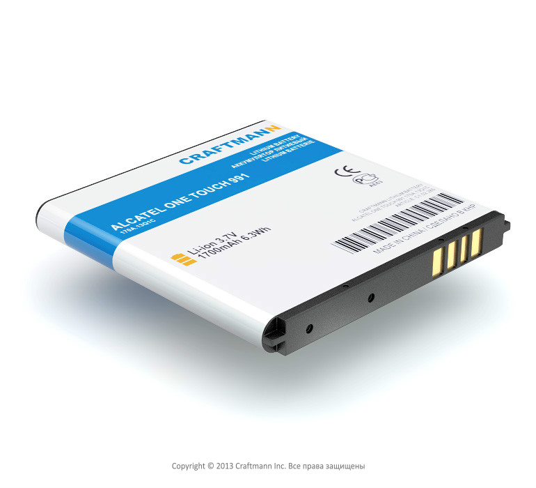  ALCATEL One Touch 991 [CAB32A0000C1], 1700 mAh   CRAFTMANN