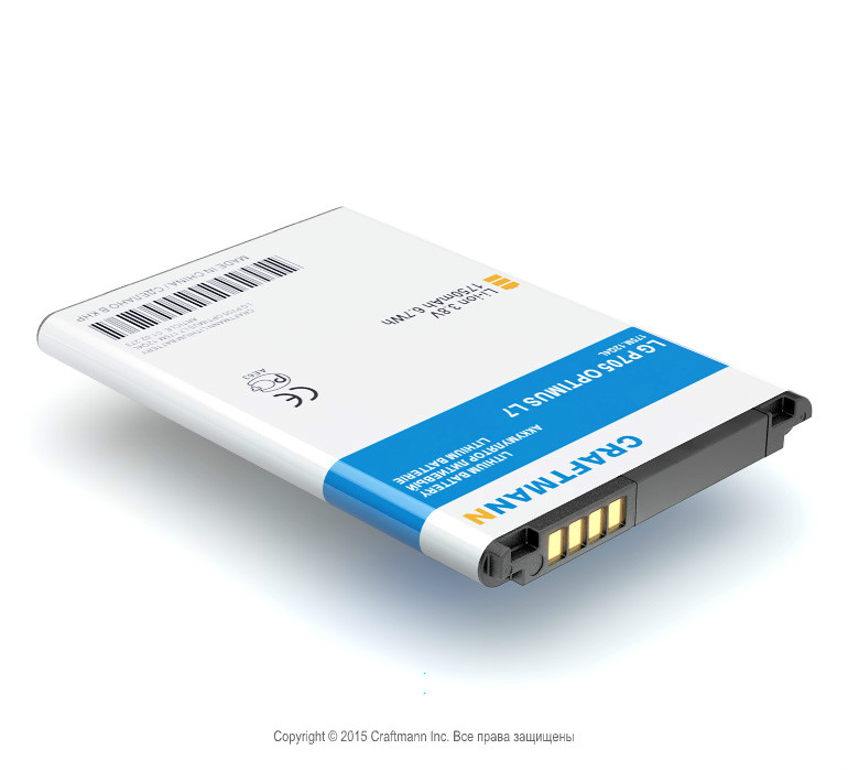  LG P705 OPTIMUS L7 [BL-44JH], 1750 mAh CRAFTMANN