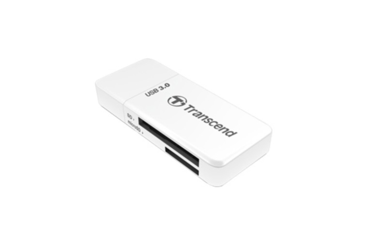 Устройство чтения-записи карт памяти (ридер) F5 >>USB 3.0 Transcend, белый