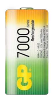 Аккумулятор D 7000 mAh, 1.2В Ni-MH GP Аккумулятор D 7000 mAh, 1.2В Ni-MH GP