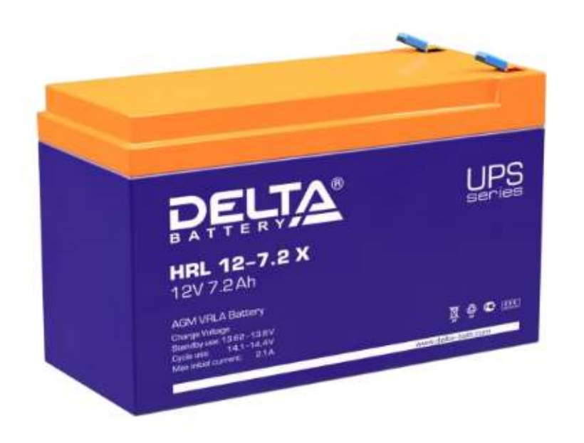 Аккумулятор свинцово-кислотный DELTA HRL12-7,2X, 12В 7.2 Aч