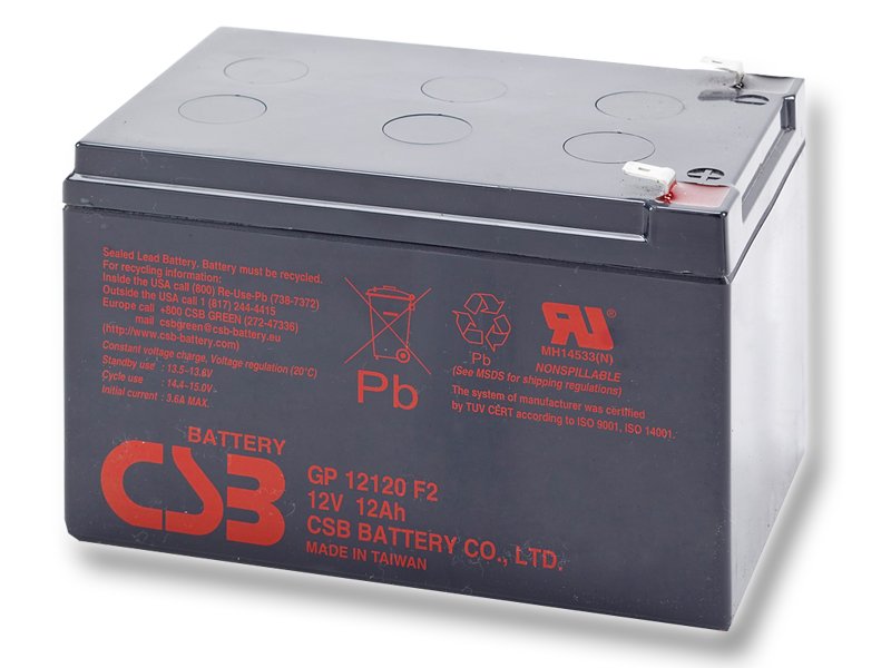 Аккумулятор свинцово-кислотный CSB GP12120 , 12В 12.0 Aч