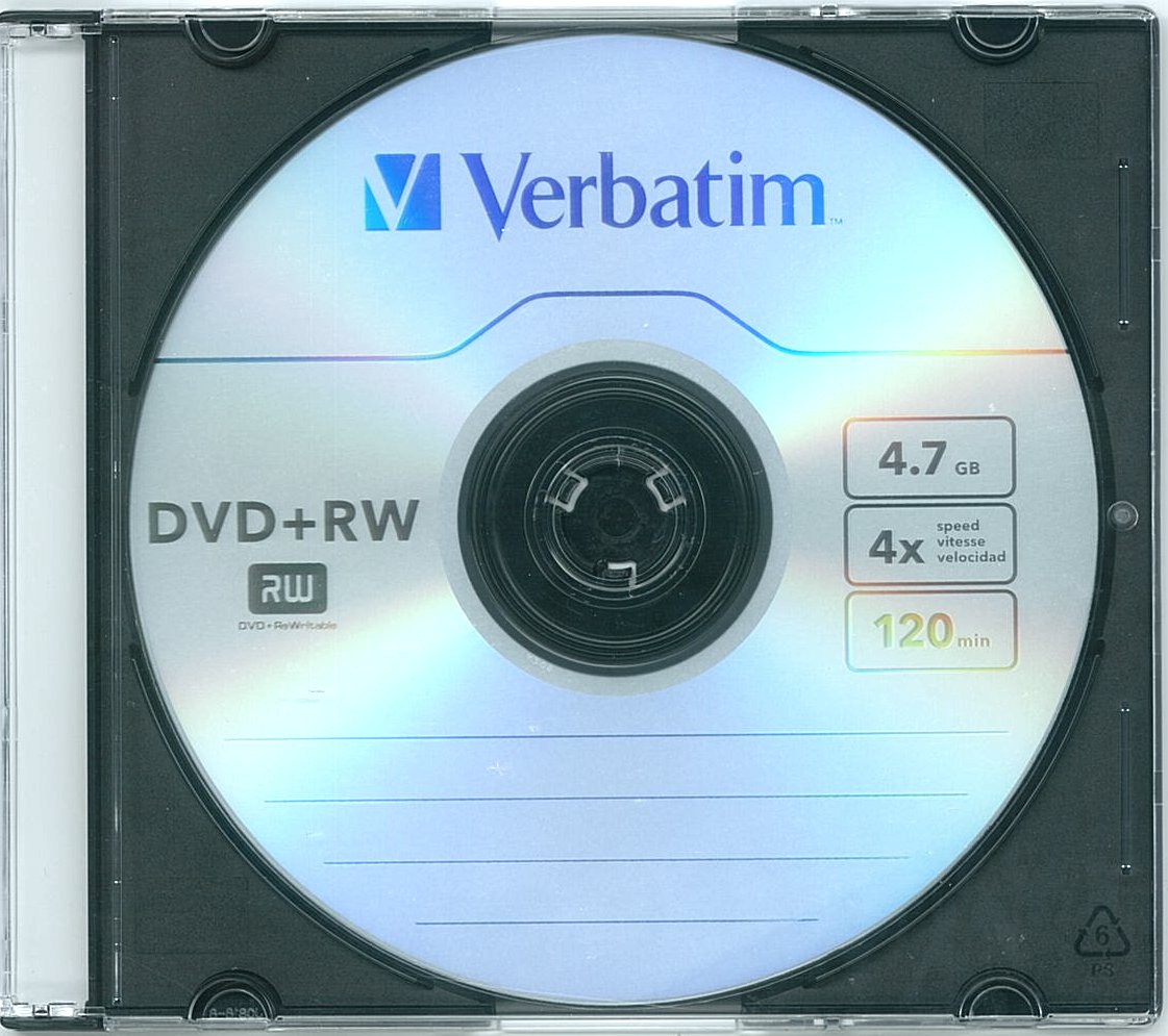 DVD+RW  4 VERBATIM 4.7  SlimBox