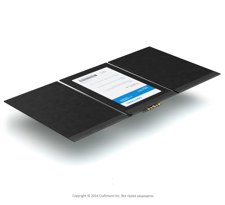 APPLE iPad2 [616-0561], 6500 mAh CRAFTMANN