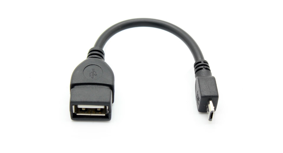 Кабель-переходник USB 2.0 ''мама'' -> microUSB, 0.2/0.15 метра (OTG кабель для подключения к смартфонам, планшетам USB устройств)
