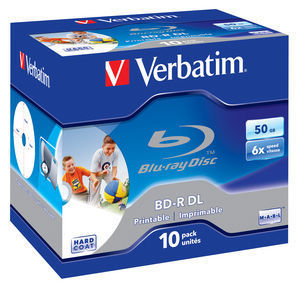 BD-R (Blu-Ray)   (DoubleLayer /DL) 50 Gb 6 Verbatim printable (  )  