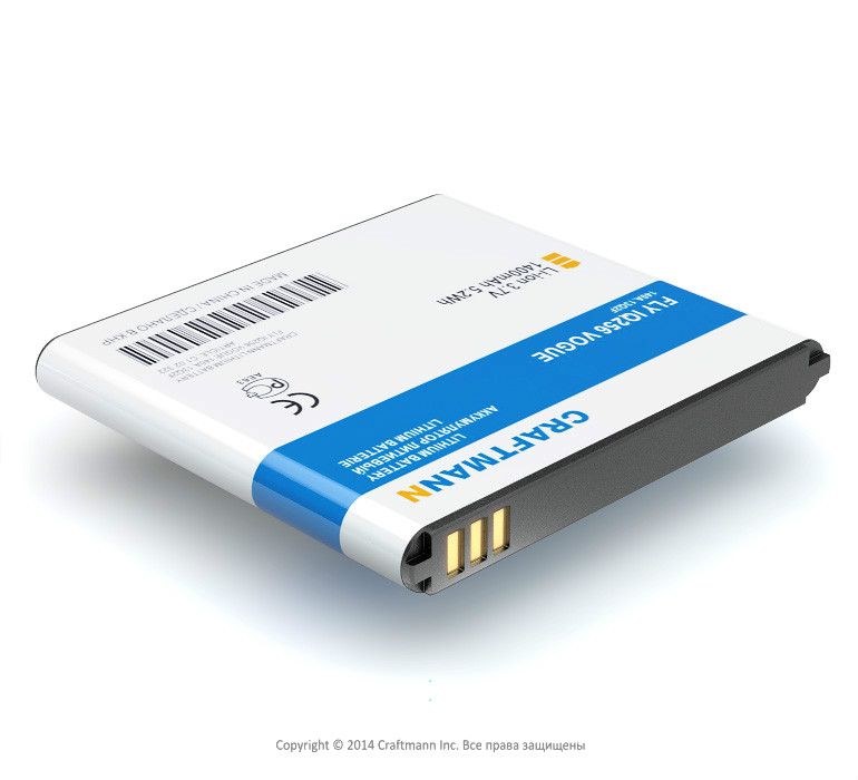  FLY IQ256 VOGUE [BL4245], 1400 mAh, CRAFTMANN