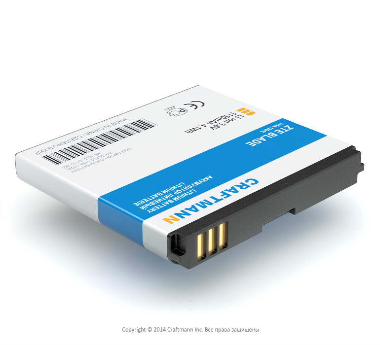 ZTE BLADE [Li3712T42P3h444865],1150 mAh CRAFTMANN