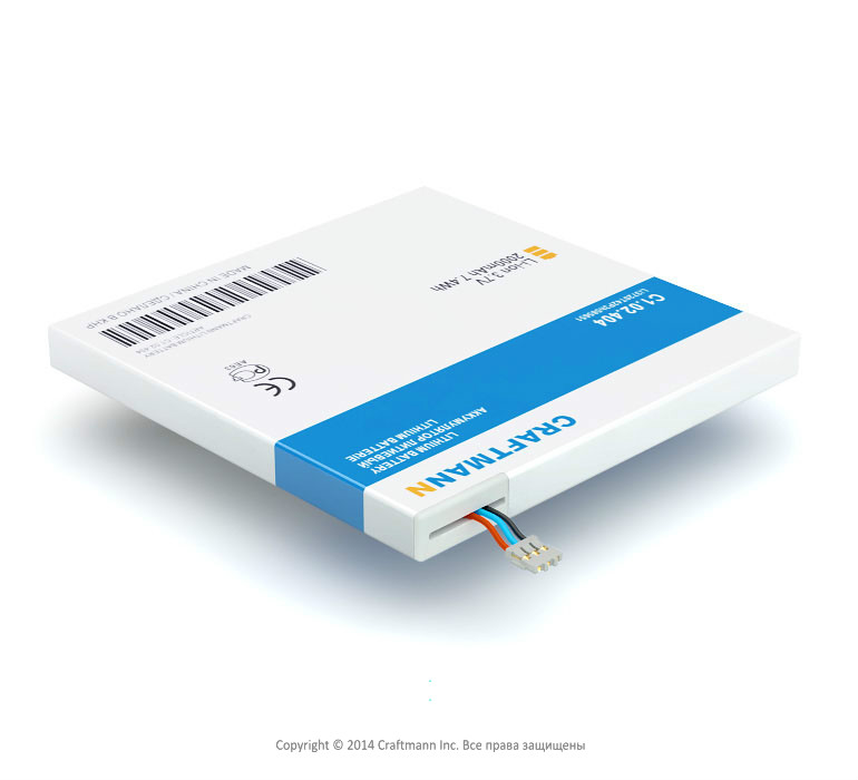  ZTE V880G [Li3720T42P3h585651], 2000 mAh CRAFTMANN