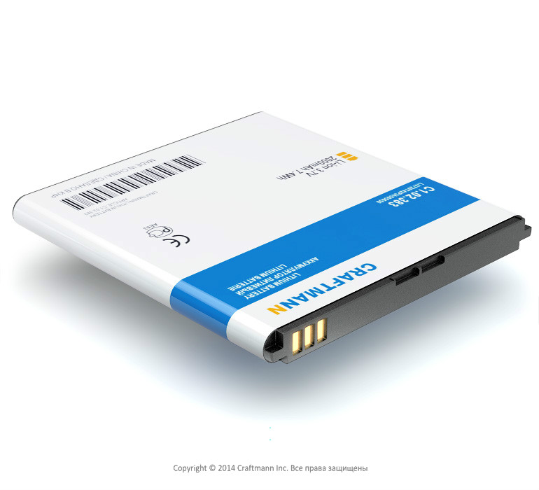  ZTE V880H [Li3720T42P3h505656], 2000 mAh CRAFTMANN