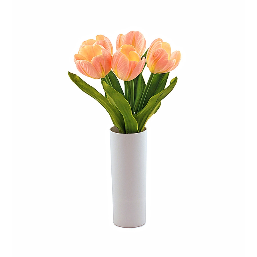 Декоративный светильник ''Тюльпан 5'', розовый цвет