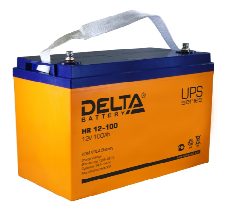 Аккумулятор свинцово-кислотный DELTA HR 12-100, 12В 100.0 Aч