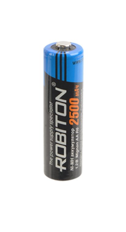  HR06 () 2500 mAh, 1.2 Ni-MH  ROBITON