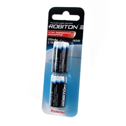 Аккумулятор Li-Ion 16340 3.7В 550mAh ROBITON c защитой Аккумулятор Li-Ion 16340 3.7В 550mAh ROBITON c защитой