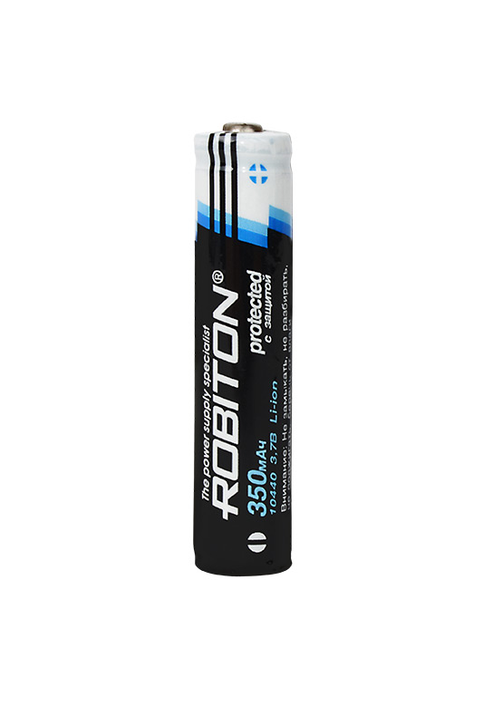 Аккумулятор Li-Ion 10440 (AAA) 3.7В 350 mAh ROBITON c защитой Аккумулятор Li-Ion 10440 (AAA) 3.7В 350 mAh ROBITON c защитой