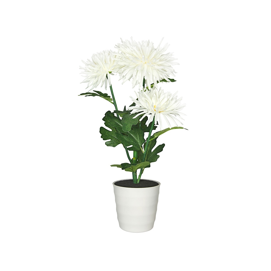 Декоративный светильник ''Хризантема 3'', белый цвет