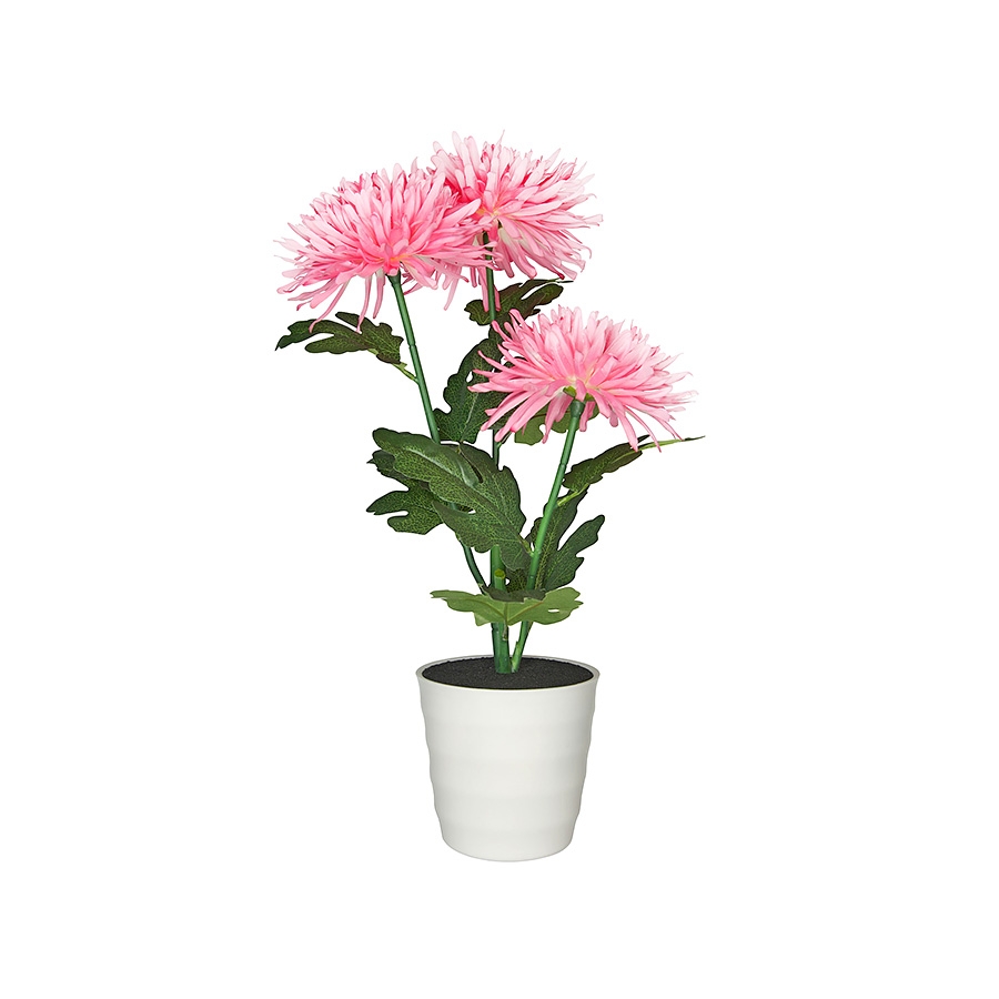 Декоративный светильник ''Хризантема 3'', розовый цвет