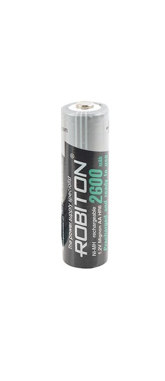  HR06 () 2600 mAh, 1.2 Ni-MH  ROBITON