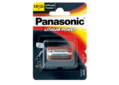   CR123A, PANASONIC ''LITHIUM POWER''