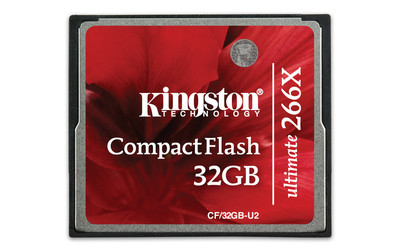 Карта памяти CompactFlash 32.0 Гб, KINGSTON ULTIMATE 266x