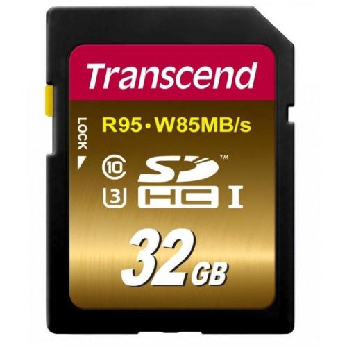 Карта памяти SDHC / Secure Digital High Capacity 32 Гб Transcend Сlass 10 UHS-1 U-3X Карта памяти SDHC / Secure Digital High Capacity 32 Гб Transcend Сlass 10 UHS-1 U-3X