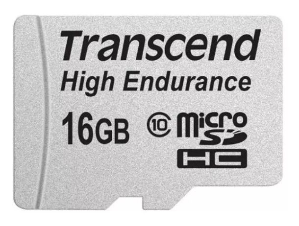   microSDHC 16  Transcend lass 10    ''HIGH ENDURANCE''