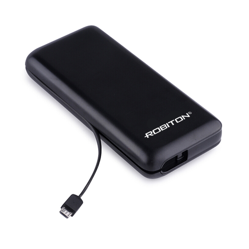 Внешний USB аккумулятор ROBITON Li14-K 14000 mAh для портативной техники, черный Внешний USB аккумулятор ROBITON Li14-K 14000 mAh для портативной техники, черный