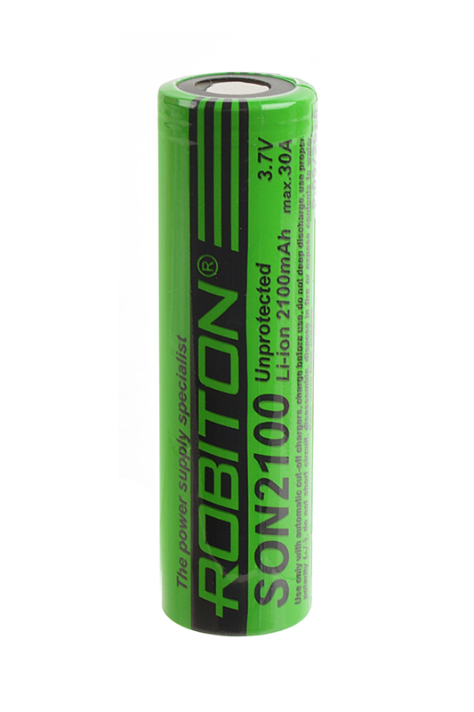 Аккумулятор Li-Ion IMR 18650 3.7В 2100 mAh ROBITON Аккумулятор Li-Ion IMR 18650 3.7В 2100 mAh ROBITON