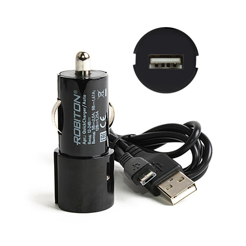  c  (QuickCharger/Auto QC3.0 )  (12-24)  USB, 1 , 3000 mA,  