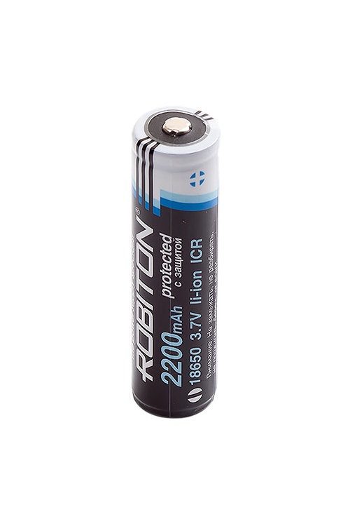 Аккумулятор Li-Ion 18650 3.7В 2200 mAh ROBITON c защитой Аккумулятор Li-Ion 18650 3.7В 2200 mAh ROBITON c защитой