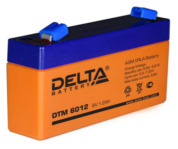 Аккумулятор свинцово-кислотный DTM 6012 , 6В 1.2 Aч