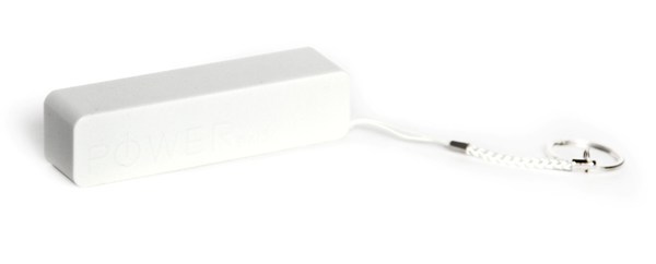 Внешний USB аккумулятор (Power Bank) - брелок KS-is KS-200 2200 мАh, белый
