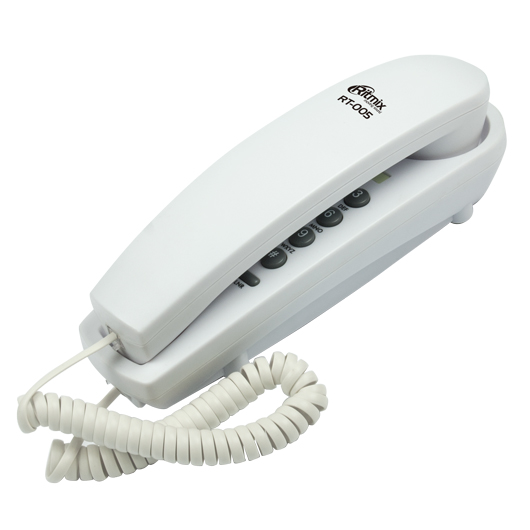 Стационарный проводной телефон Ritmix RT-005 белый
