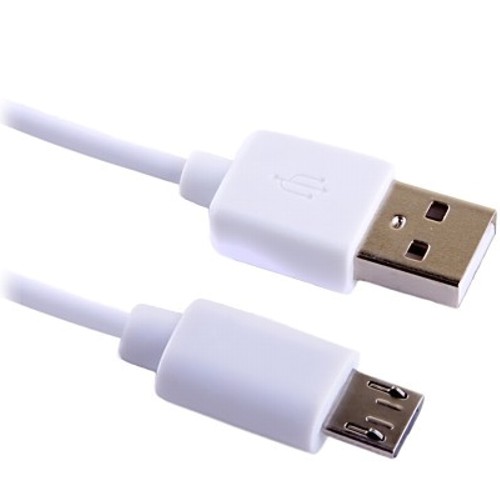 Кабель USB 2.0  A -> microUSB, 1.5 м, белый