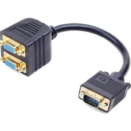  VGA  2  CC-VGAX2-20CM VGAHD15M-2*15F, 1  - 2 