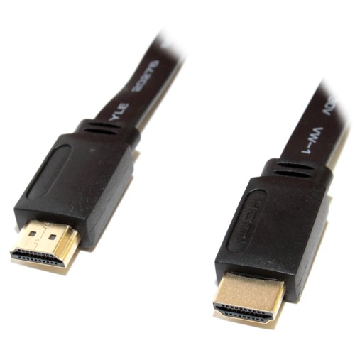 Кабель HDMI - HDMI,  ver 1.4, 5.0 м, плоский