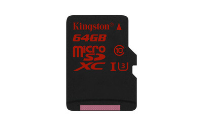 Карта памяти microSDXC 64 Гб KINGSTON Сlass 10 UHS-1 U3 R90W80