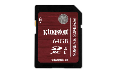 Карта памяти SDXC / Secure Digital eXtended Capacity 64 Гб Kingston Сlass 10 UHS-1, чтение 90 Мбайт/сек, запись 80 Мбайт/сек Карта памяти SDXC / Secure Digital eXtended Capacity 64 Гб Kingston Сlass 10 UHS-1, чтение 90 Мбайт/сек, запись 80 Мбайт/сек